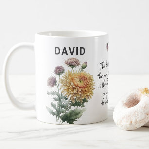 Mug Novembre Fleur de naissance Chrysanthemum Ajouter 