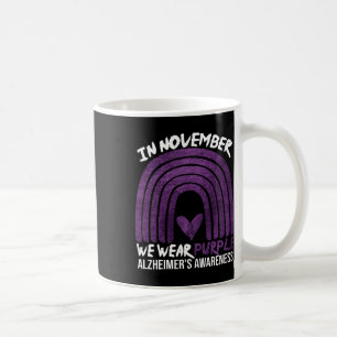 Mug Novembre Nous Portons le Violet Alzheimer Sensibil