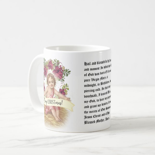 Mug Novena Jésus de Noël de St Andrew floral (Devant gauche)