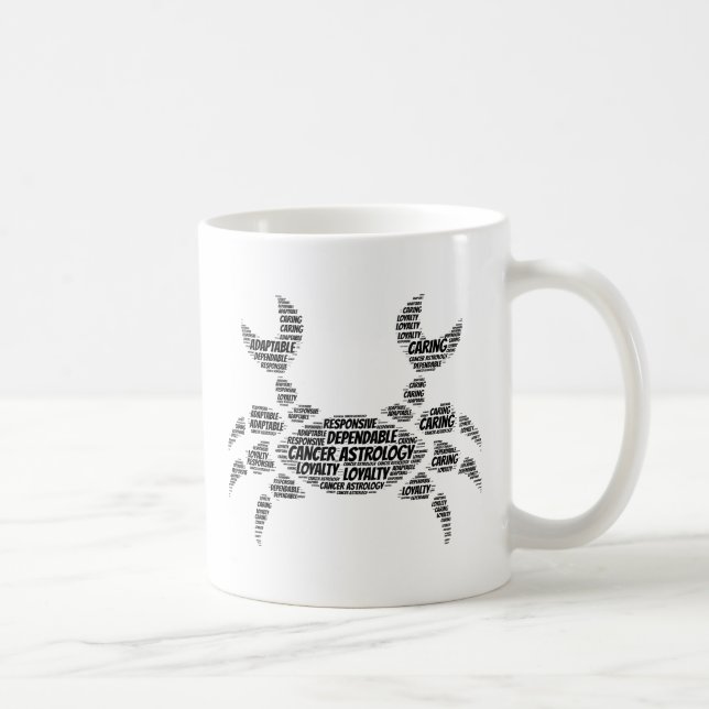 Mug Nuage de mot de signe de zodiaque d'astrologie de (Droite)