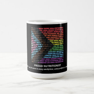 Mug Nuage de mots arc-en-ciel de diversité LGBT Fière
