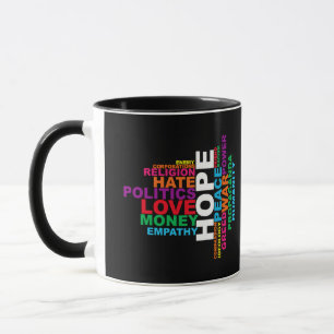 Mug Nuage de mots de l'humanité