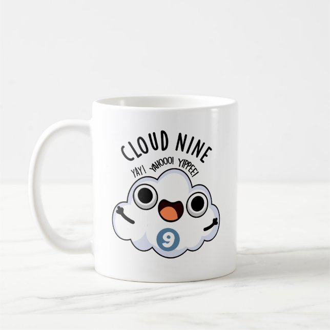 Mug Nuage Neuf Funky Météo Pun (Gauche)