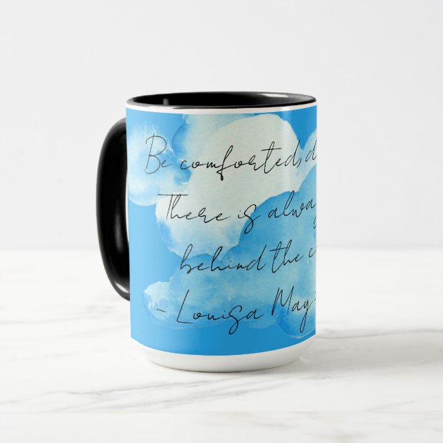 Mug "Nuages" avec Louisa May Allégation café (Devant gauche)