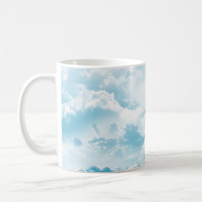 Mug Nuages ciel cartographier images vectorielles (Gauche)