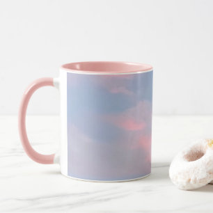 Mug Nuages roses personnalisables