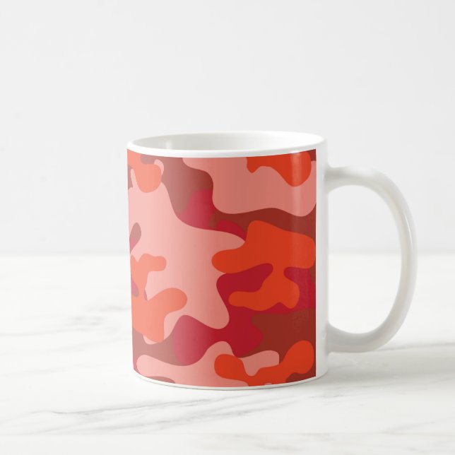 Mug Nuances de camouflage rouge (Droite)
