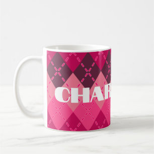 Mug Nuances de Jacquard rose Sporty Preppy
