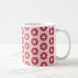 Mug Nucléaire - magenta rouge - motif sans soudure.