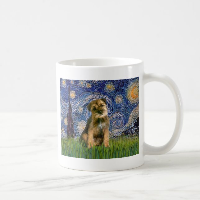 Mug Nuit étoilée - Bordure Terrier #1 (Droite)
