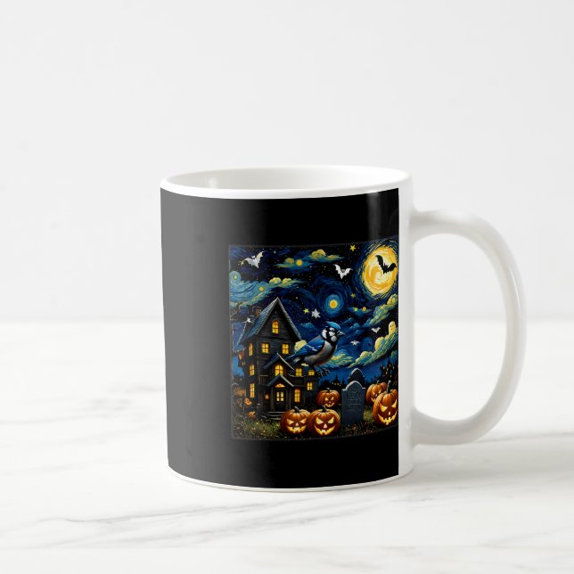 Mug Nuit étoilée de Jay Bleu Halloween (Droite)