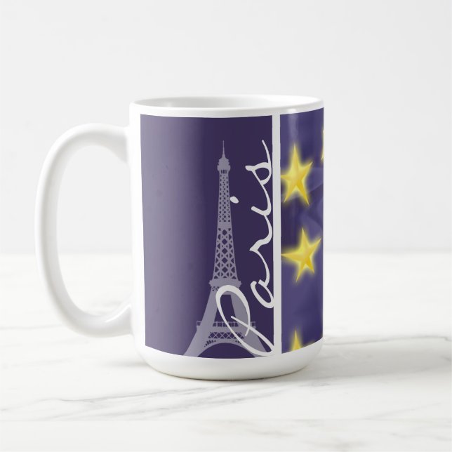 Mug Nuit étoilée de Paris ; Tour Eiffel (Gauche)