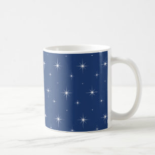 Mug Nuits étoilées et jours élégants avec ce bleu fonc