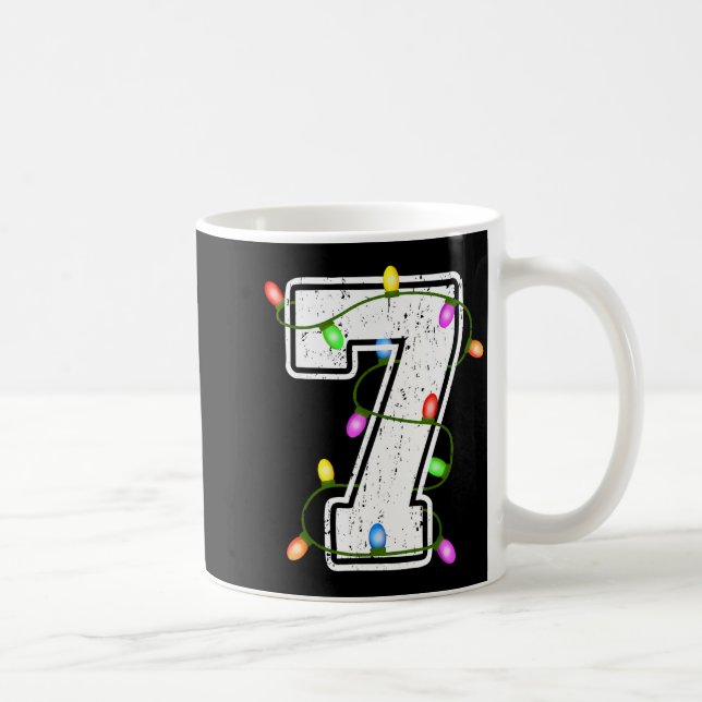 Mug Number 7 7th Birthday Boy Christmas Happy Birthday (Droite)
