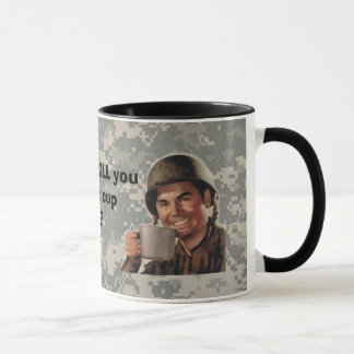 Mug numérique, homme d'armée simple, vrai patc… -