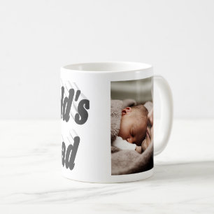 Mug Numéro 1 Papa Fête des pères Photo texte noir
