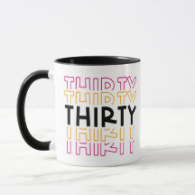 Numéro 30 grand trente anniversaire Café