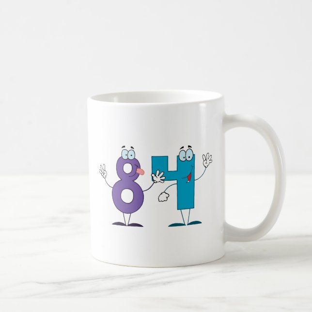 Mug Numéro heureux 84 (Droite)