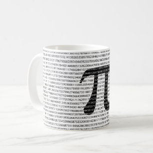 Mug Numéro noir d'origine pi jour symbole mathématique
