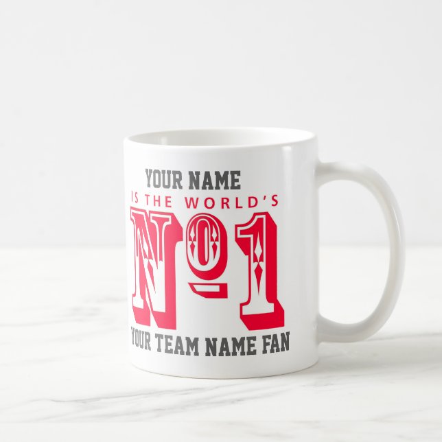 Mug Numéro Un Du Fan De Football. Supporter du footbal (Droite)