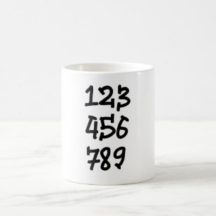 Mug Numéros 123456789