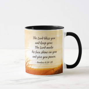 Mug Numéros 6:24-26 "Le Seigneur vous bénisse" Verse d