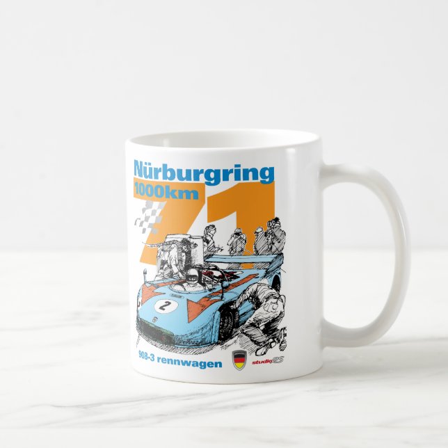 Mug Nurburgring 1973 1000 kilomètres Porsche 908-3 (Droite)