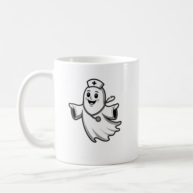 Mug Nurse Halloween Fun (Gauche)
