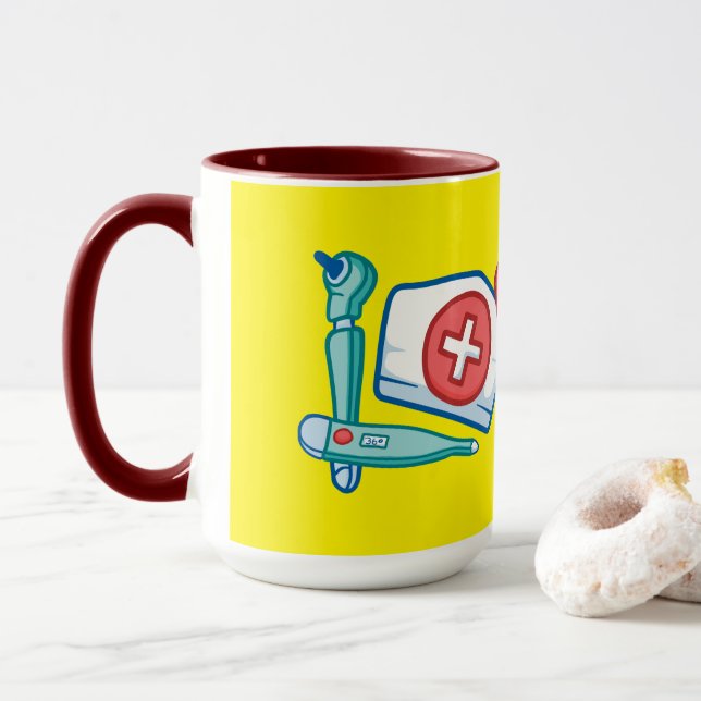 Mug Nurse Love Life (Avec donut)