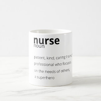 Mug Nurse Noun Proud Hero Job Nursing Quote