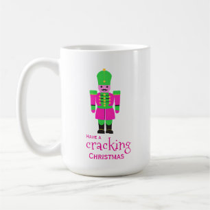 Mug Nutcracker Noël chaud rose