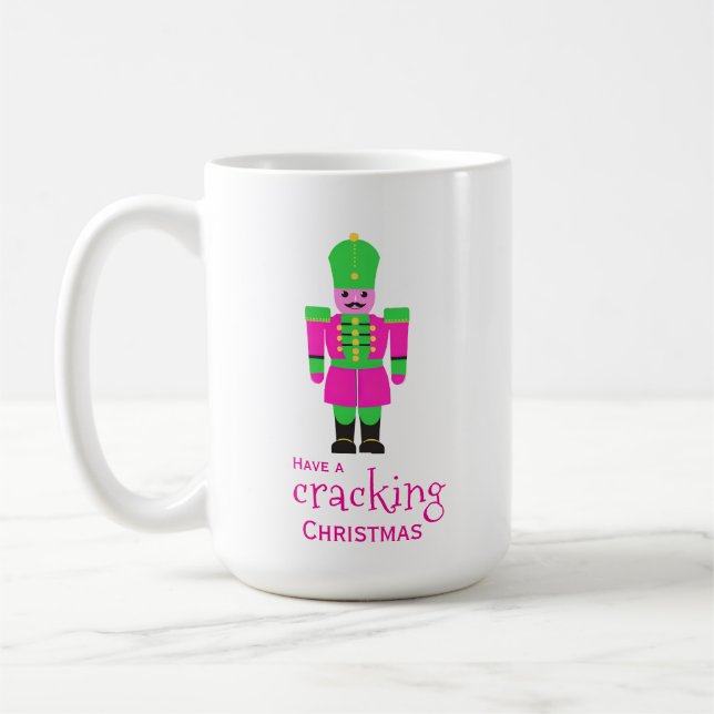 Mug Nutcracker Noël chaud rose (Gauche)