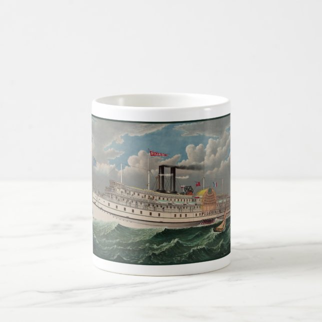 Mug NY Voyage Grand Paddlewheel Bateau à vapeur Le Pèl (Centre)