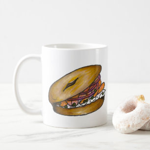 Mug NYC Jewish Deli Bagel Crème Fromage Lox Onion Cape
