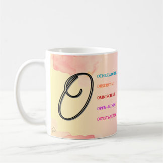 Mug "O" initial (11oz)