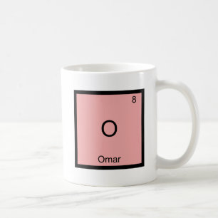 Mug O - Omar T-Shirt Symbole d'élément de chimie drôle