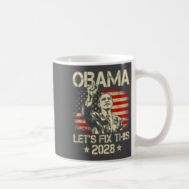 Mug Obama 2028 Let's Fix This Obama 48th President (Droite)