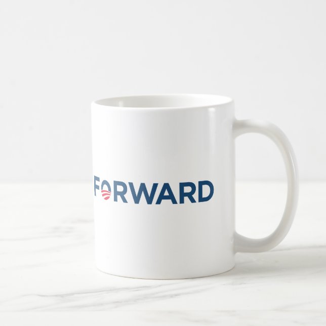 Mug Obama Biden 2012 en avant (bleu-foncé) (Droite)
