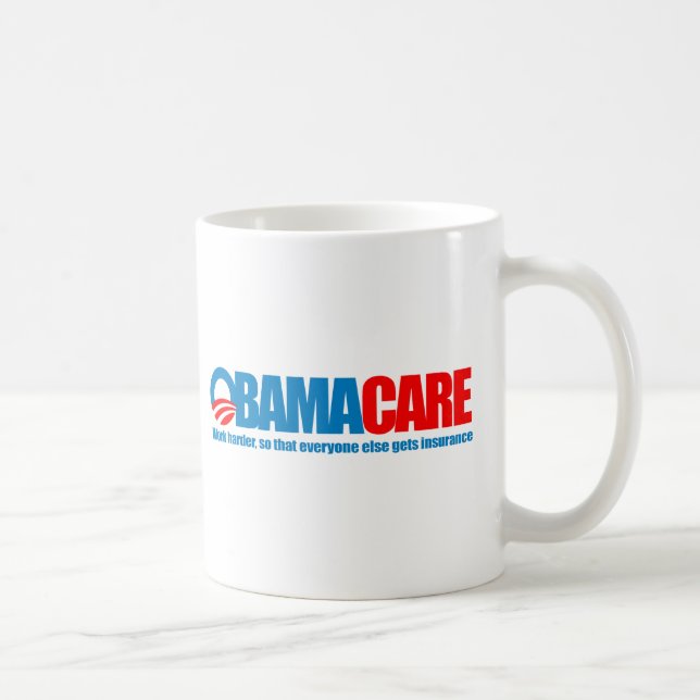 Mug Obamacare - travailler plus dur (Droite)