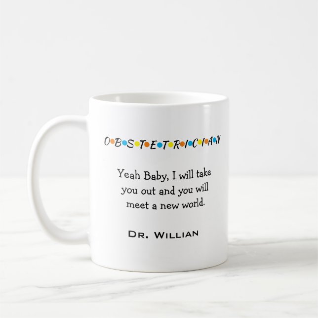 Mug Obgyn personnalisé (Gauche)