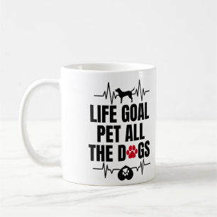 Mug Objectif de vie animal tous les chiens