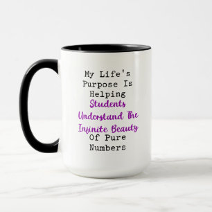 Mug Objectif de vie Beauté infinie Nombres purs