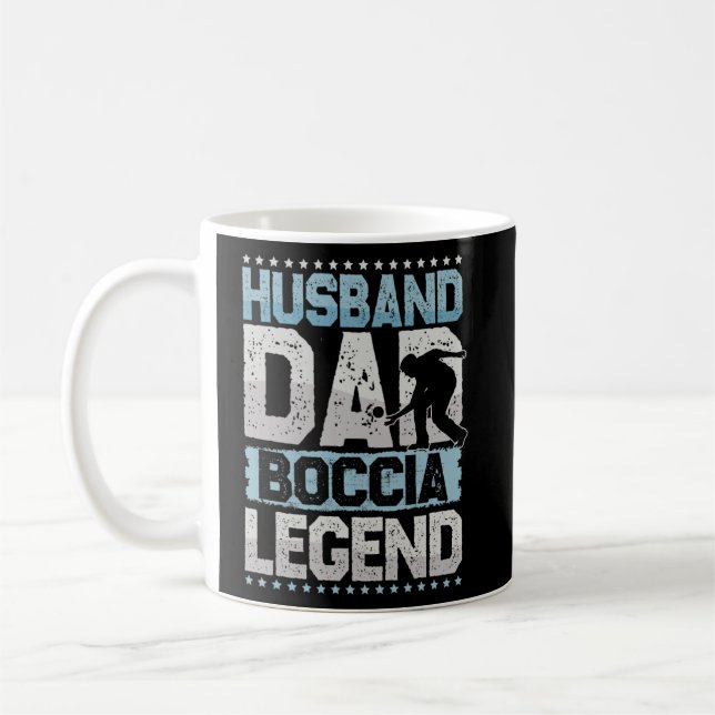 Mug Objectif Mari Papa Boccia Légende Boules Boccia Ho (Gauche)