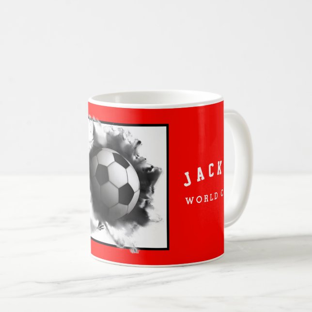 Mug Objet de collection de football personnalisé (Devant droit)