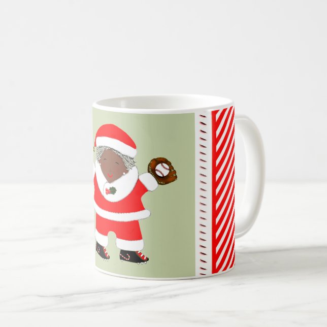 Mug Objet de collection de Noël baseball (Devant droit)