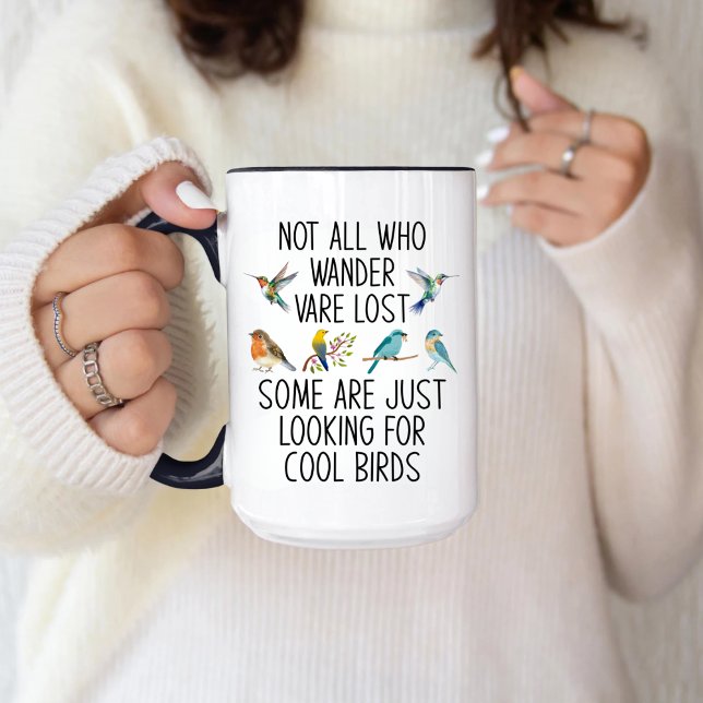 Mug Observation des oiseaux Tous ceux qui errent ne so (Créateur téléchargé)