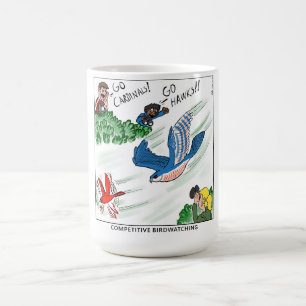 Mug Observation d'oiseaux compétitive (bande dessinée)