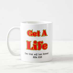 Mug OBTENEZ UNE VIE - Jean 10:28