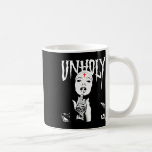 Mug Occulte Gothique Sombre Nun Satanique Tattoos Unho