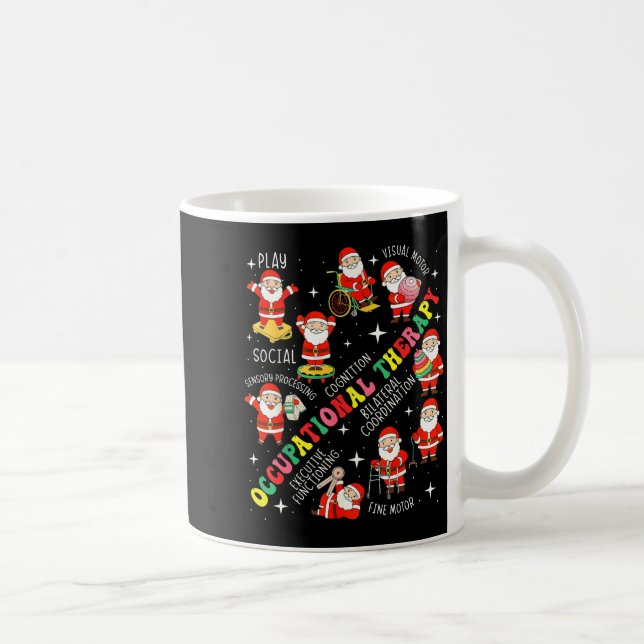 Mug Occupational Therapy Retro Groovy Ot Santa Therast (Droite)